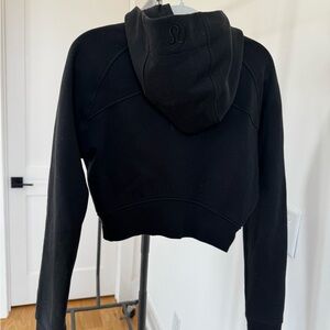 lululemon athletica Women's Black Cropped scuba Hoodie